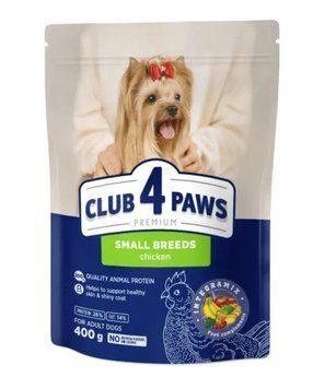Повнораціонний сухий корм для дорослих собак Club 4 Paws Преміум для малих порід З куркою 400грам TH789-155 фото