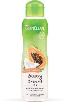 Шампунь-кондиціонер TropiClean з папаєю та кокосом для котів та собак M32-65 фото