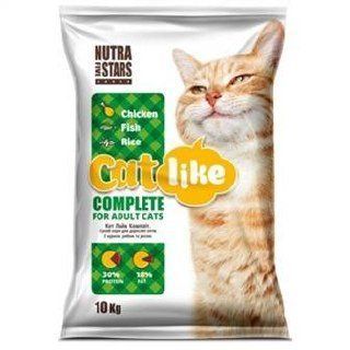 Сухий корм Nutra 5 Stars Cat Like Complete 10 кг &ndash; курка, риба та рис. ZQ74-55 фото