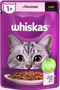 Корм для кішок Whiskas Лосось в соусі 85 г SD73-24 фото